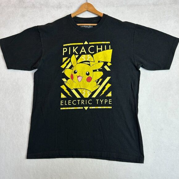 Pokémon Pikachu Adult XL Graphic Electric-Type Black Shirt - Picture 1 of 4